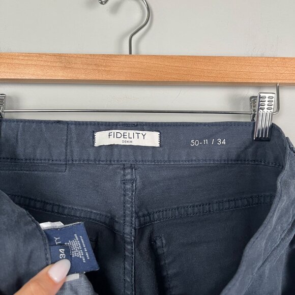 Fidelity Jeans Lot of 2 Mens Sz. 34 Gray Blue Havana Twill Made in USA Pants - Picture 9 of 11